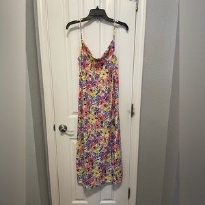 Floral Scoop Neck Dress